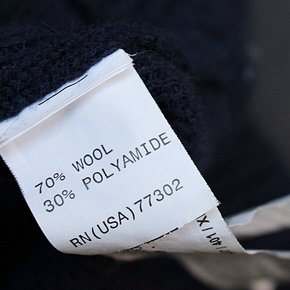 Zara Man - Men's Wool Blend, Full Zip Toggle Hoodie in Navy, size XL - Picture 11 of 11